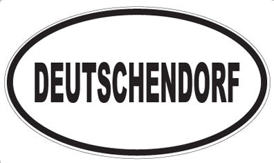 DEUTSCHENDORF - Oval Sticker