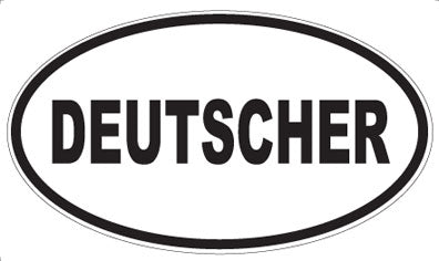 DEUTSCHER - Oval Magnet