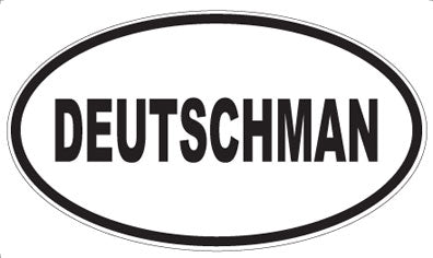 DEUTSCHMAN - Oval Magnet