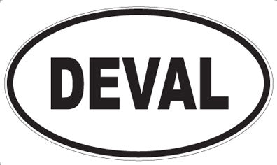 DEVAL - Oval Sticker