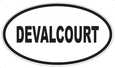 DEVALCOURT - Oval Sticker