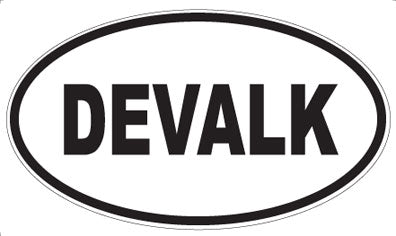 DEVALK - Oval Sticker