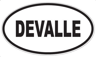 DEVALLE - Oval Sticker