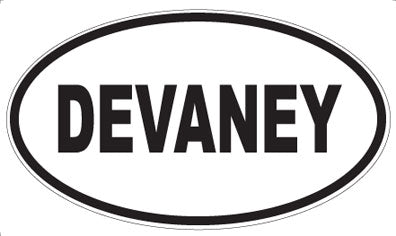 DEVANEY - Oval Sticker