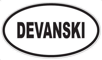DEVANSKI - Oval Magnet