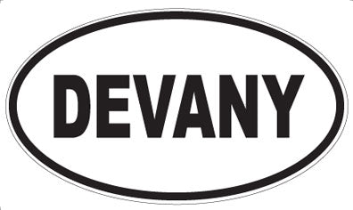 DEVANY - Oval Sticker