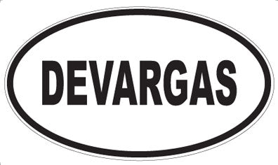 DEVARGAS - Oval Sticker