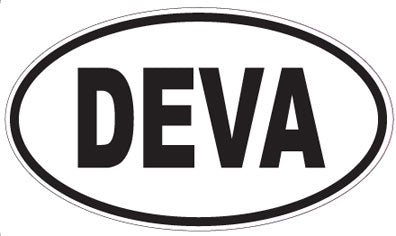 DEVA - Oval Sticker