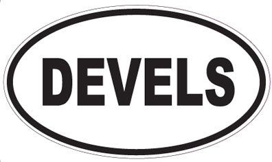 DEVELS - Oval Sticker
