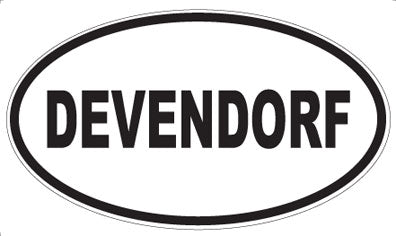 DEVENDORF - Oval Magnet