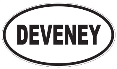 DEVENEY - Oval Sticker