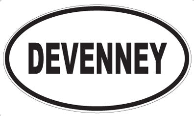 DEVENNEY - Oval Sticker