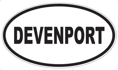 DEVENPORT - Oval Magnet
