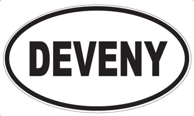 DEVENY - Oval Sticker