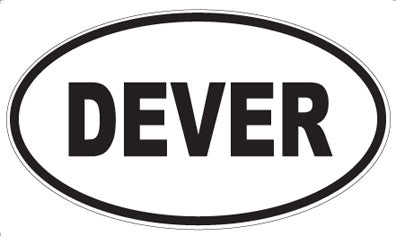 DEVER - Oval Sticker