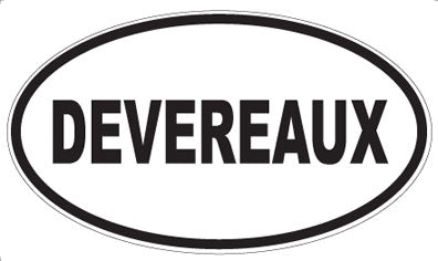 DEVEREAUX - Oval Sticker