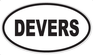 DEVERS - Oval Sticker