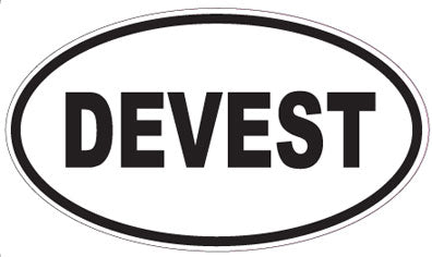 DEVEST - Oval Sticker