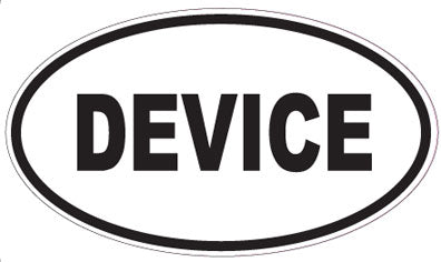 DEVICE - Oval Sticker
