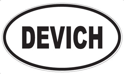 DEVICH - Oval Sticker