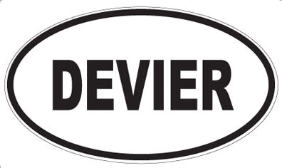 DEVIER - Oval Sticker