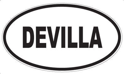 DEVILLA - Oval Sticker