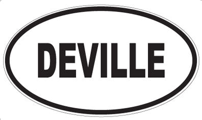 DEVILLE - Oval Sticker