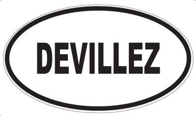 DEVILLEZ - Oval Sticker