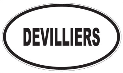 DEVILLIERS - Oval Magnet