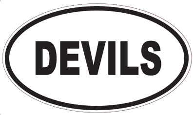 DEVILS - Oval Sticker