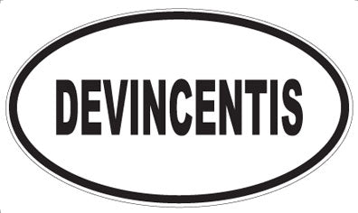 DEVINCENTIS - Oval Sticker