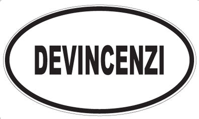 DEVINCENZI - Oval Sticker