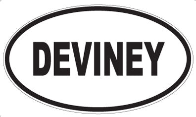 DEVINEY - Oval Magnet