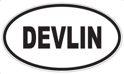 DEVLIN - Oval Sticker