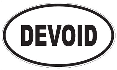 DEVOID - Oval Magnet