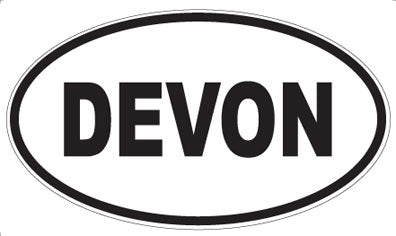 DEVON - Oval Sticker