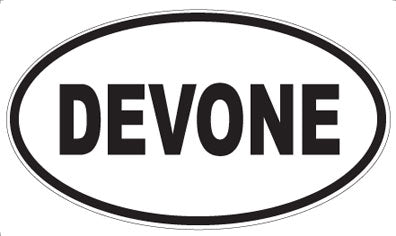 DEVONE - Oval Sticker