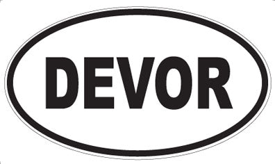 DEVOR - Oval Sticker