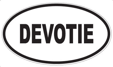 DEVOTIE - Oval Sticker