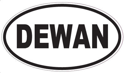 DEWAN - Oval Sticker