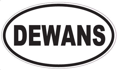 DEWANS - Oval Sticker