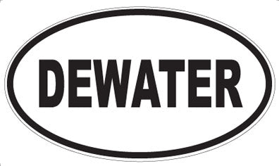 DEWATER - Oval Magnet