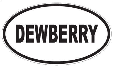 DEWBERRY - Oval Sticker
