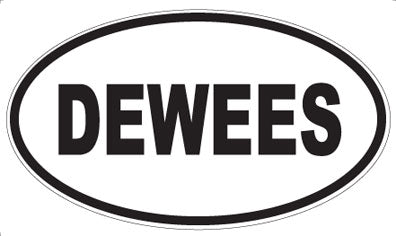 DEWEES - Oval Magnet
