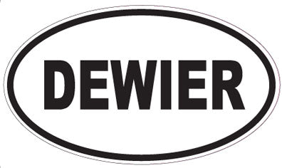 DEWIER - Oval Sticker