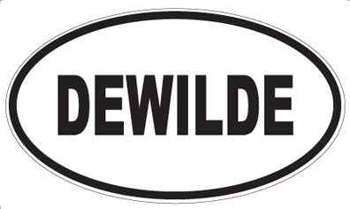 DEWILDE - Oval Sticker