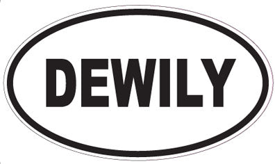 DEWILY - Oval Sticker