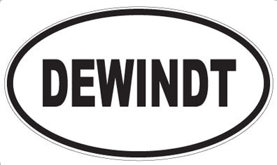 DEWINDT - Oval Sticker