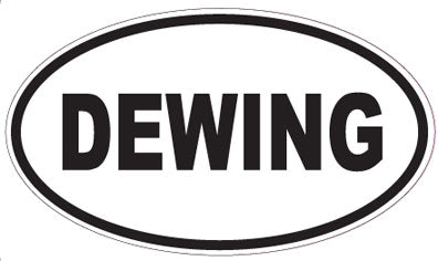 DEWING - Oval Sticker