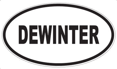 DEWINTER - Oval Sticker